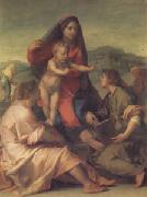 Andrea del Sarto The Madonna of the Stair (san05) USA oil painting artist